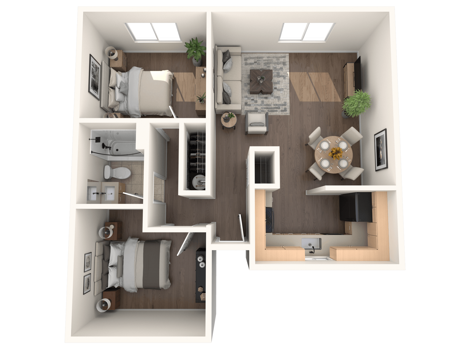 2x1 floor plan